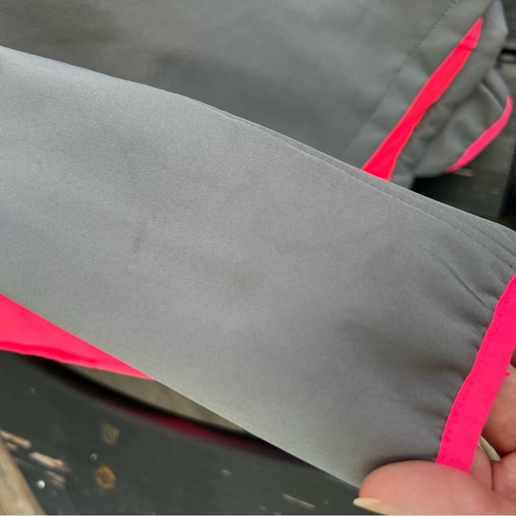 Cat and Jack Grey Pink Hooded Rain Coat - Picture 10 of 11